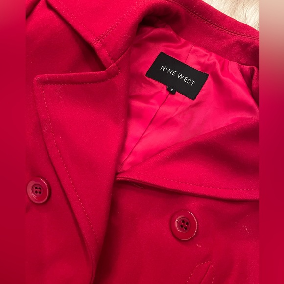 Red Pea Coat - Picture 3 of 3